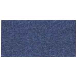 Pannelli Murali 12 pz Blu 30x15 cm Tessuto 0,54 m² 343770