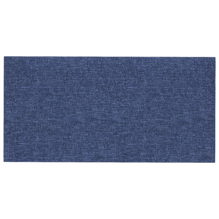 Pannelli Murali 12 pz Blu 30x15 cm Tessuto 0,54 m² 343770
