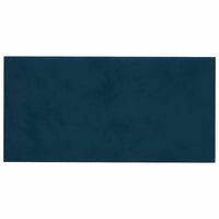 Pannelli Murali 12 pz Blu 30x15 cm in Velluto 0,54 m² 343778