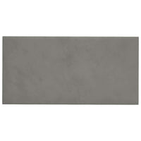 Pannelli Murali 12 pz Grigio Chiaro 30x15 cm in Velluto 0,54 mÂ² cod mxl 10224