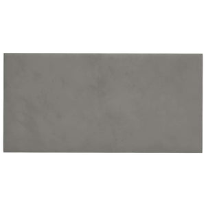 Pannelli Murali 12 pz Grigio Chiaro 30x15 cm in Velluto 0,54 mÂ² cod mxl 10224