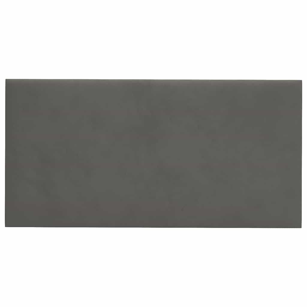 Pannelli Murali 12 pz Grigio Scuro 30x15 cm in Velluto 0,54 mÂ² cod mxl 19598