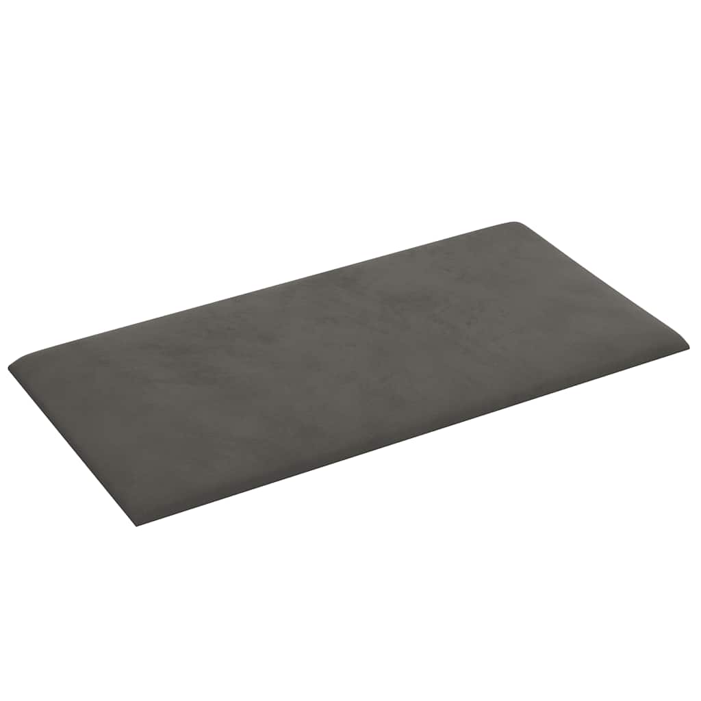 Pannelli Murali 12 pz Grigio Scuro 30x15 cm in Velluto 0,54 mÂ² cod mxl 19598
