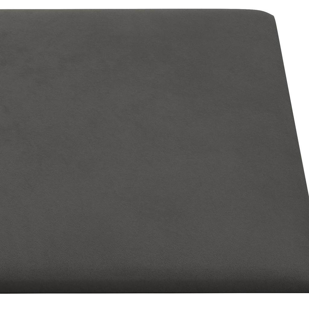 Pannelli Murali 12 pz Grigio Scuro 30x15 cm in Velluto 0,54 mÂ² cod mxl 19598