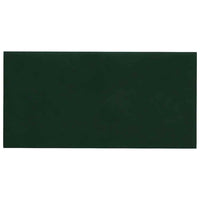 Pannelli Murali 12 pz Verde Scuro 30x15 cm in Velluto 0,54 mÂ² cod mxl 20662