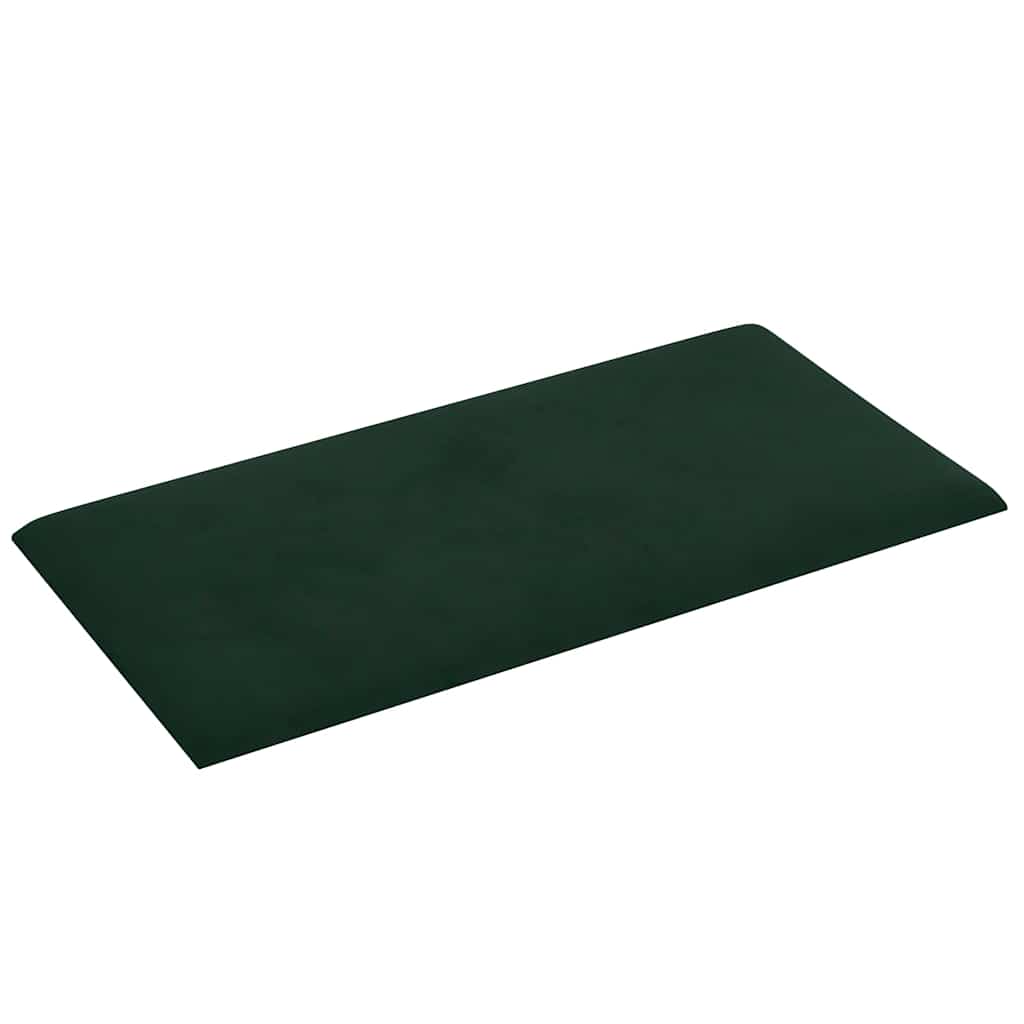 Pannelli Murali 12 pz Verde Scuro 30x15 cm in Velluto 0,54 mÂ² cod mxl 20662
