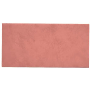 Pannelli Murali 12 pz Rosa 30x15 cm in Velluto 0,54 mÂ² cod mxl 18980