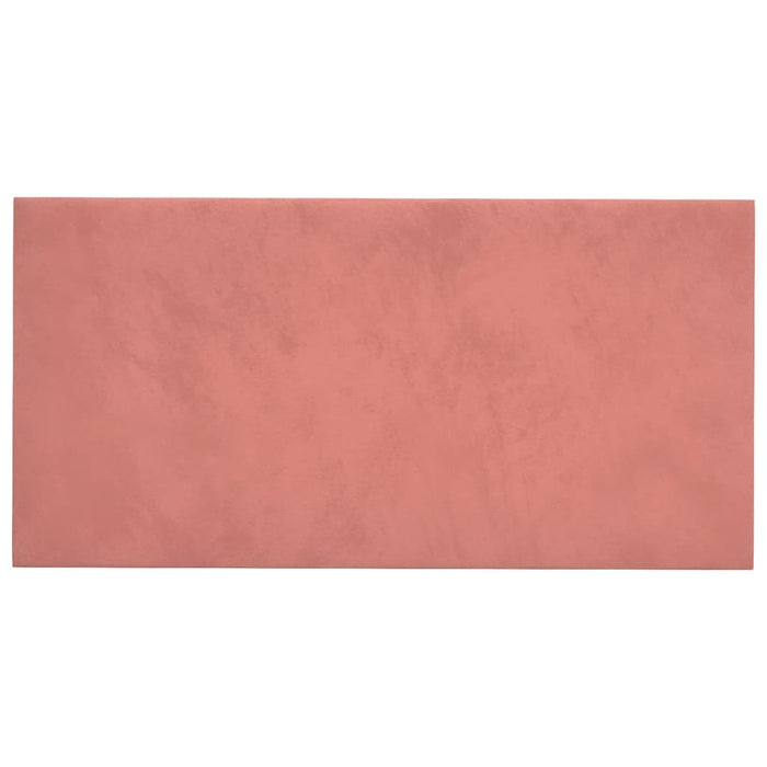 Pannelli Murali 12 pz Rosa 30x15 cm in Velluto 0,54 mÂ² cod mxl 18980