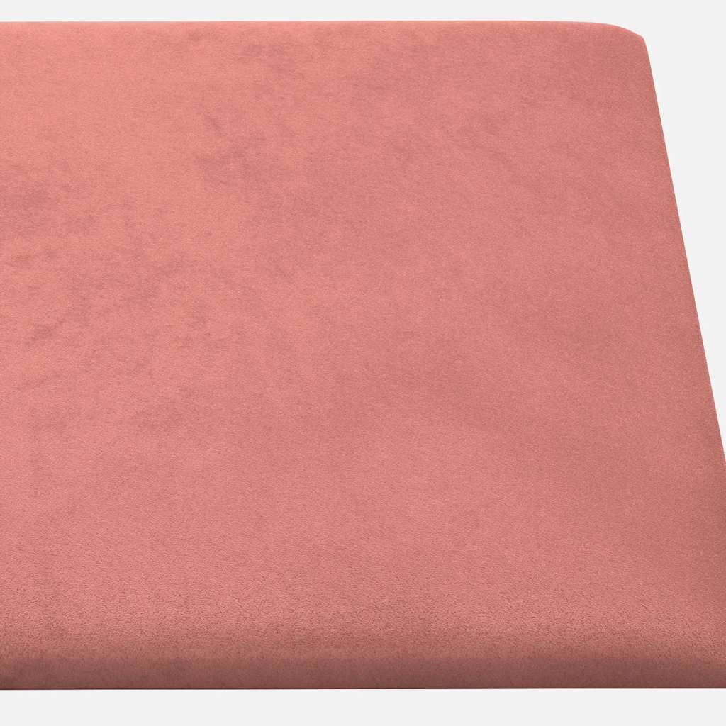 Pannelli Murali 12 pz Rosa 30x15 cm in Velluto 0,54 mÂ² cod mxl 18980