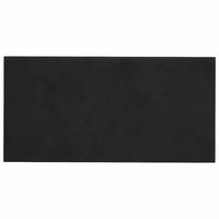 Pannelli Murali 12 pz Neri 30x15 cm in Velluto 0,54 mÂ² cod mxl 13493