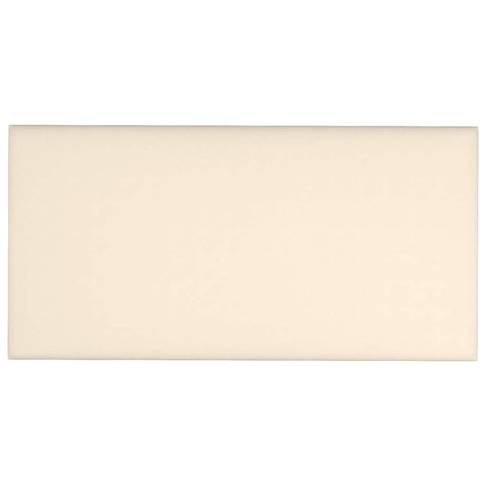 Pannelli Murali 12 pz Crema 30x15 cm Velluto 0,54 m² 343787