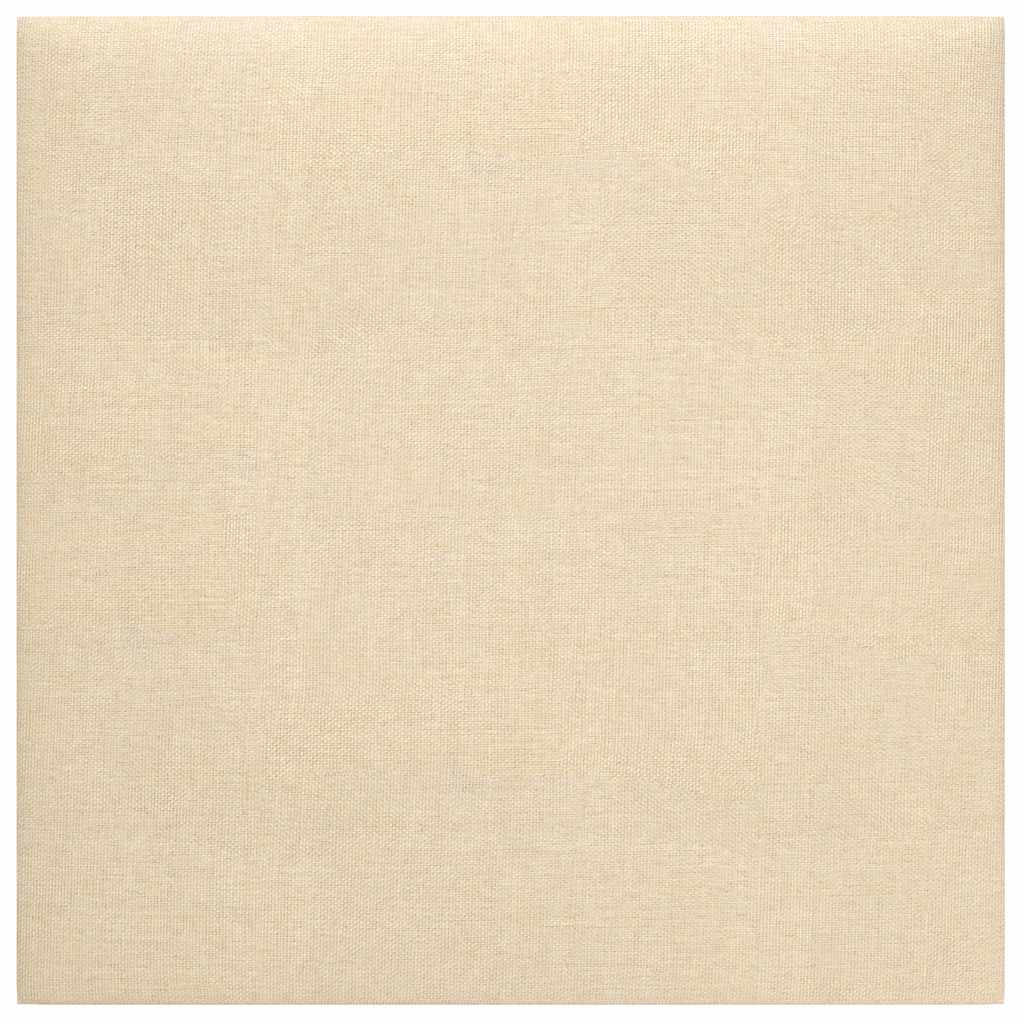 Pannelli Murali 12 pz Crema 30x30 cm Tessuto 1,08 mÂ² cod mxl 19590
