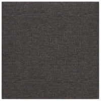 Pannelli Murali 12 pz Grigio Scuro 30x30 cm in Tessuto 1,08 m² 343790