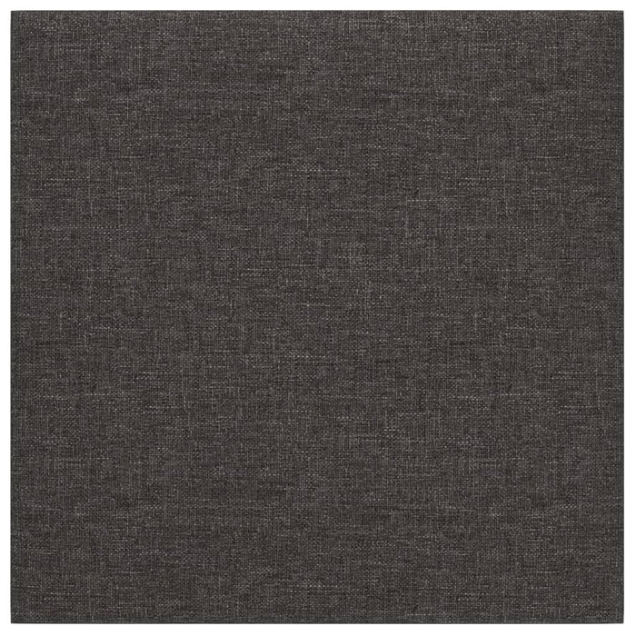 Pannelli Murali 12 pz Grigio Scuro 30x30 cm in Tessuto 1,08 m² 343790