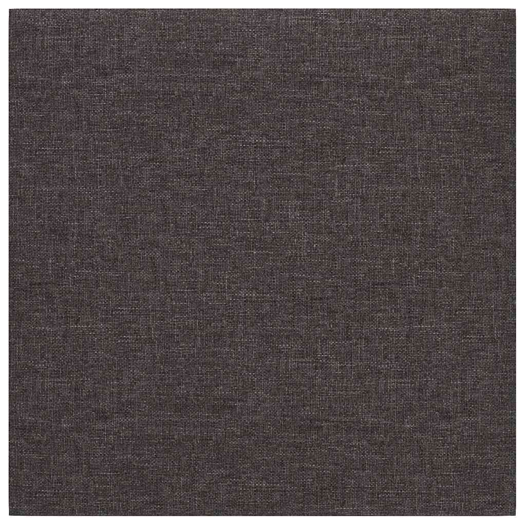Pannelli Murali 12 pz Grigio Scuro 30x30 cm Tessuto 1,08 mÂ²