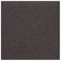 Pannelli Murali 12 pz Grigio Scuro 30x30 cm Tessuto 1,08 mÂ²