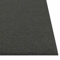 Pannelli Murali 12 pz Grigio Scuro 30x30 cm Tessuto 1,08 mÂ²