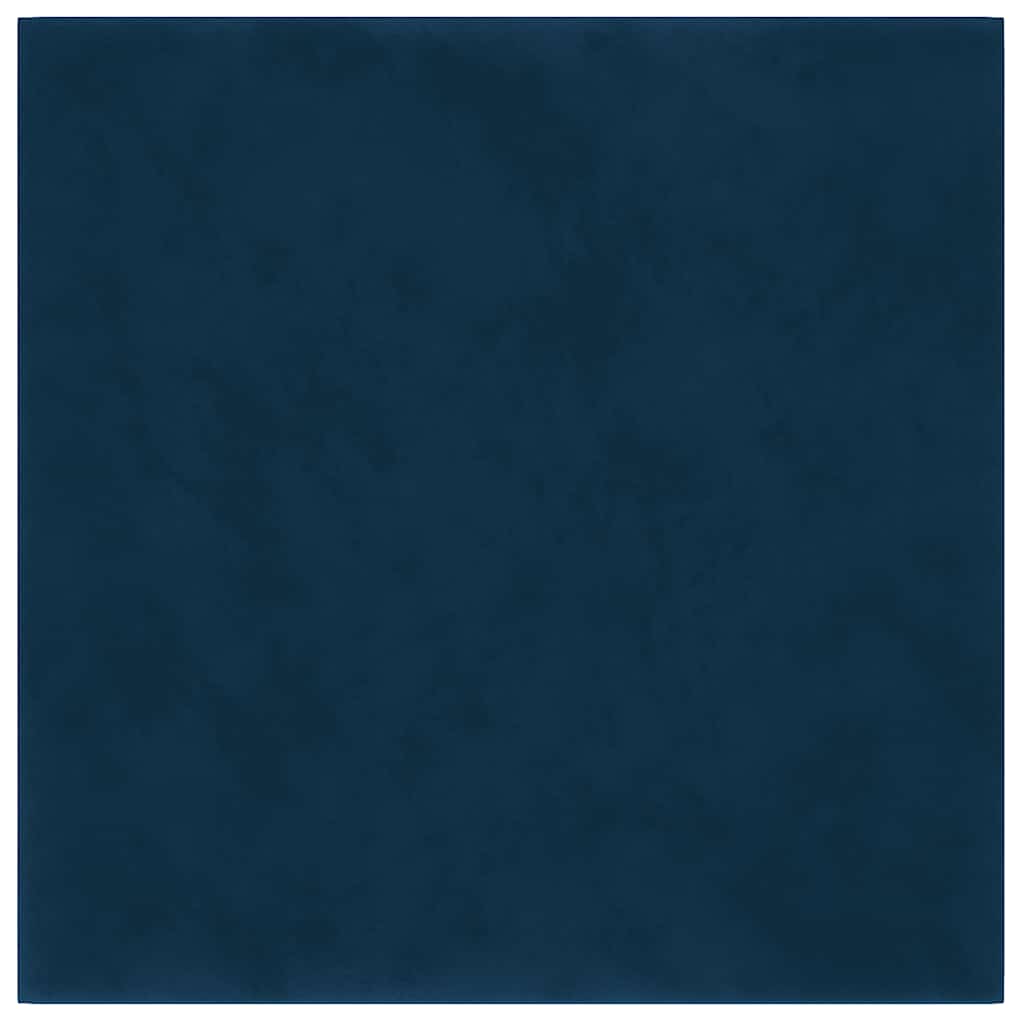 Pannelli Murali 12 pz Blu 30x30 cm Velluto 1,08 m² 343806