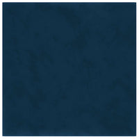 Pannelli Murali 12 pz Blu 30x30 cm Velluto 1,08 mÂ²