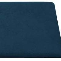 Pannelli Murali 12 pz Blu 30x30 cm Velluto 1,08 m² 343806