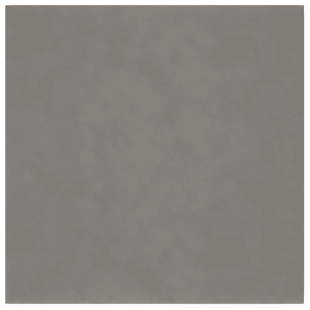Pannelli Murali 12 pz Grigio Chiaro 30x30 cm Velluto 1,08 mÂ² cod mxl 19671