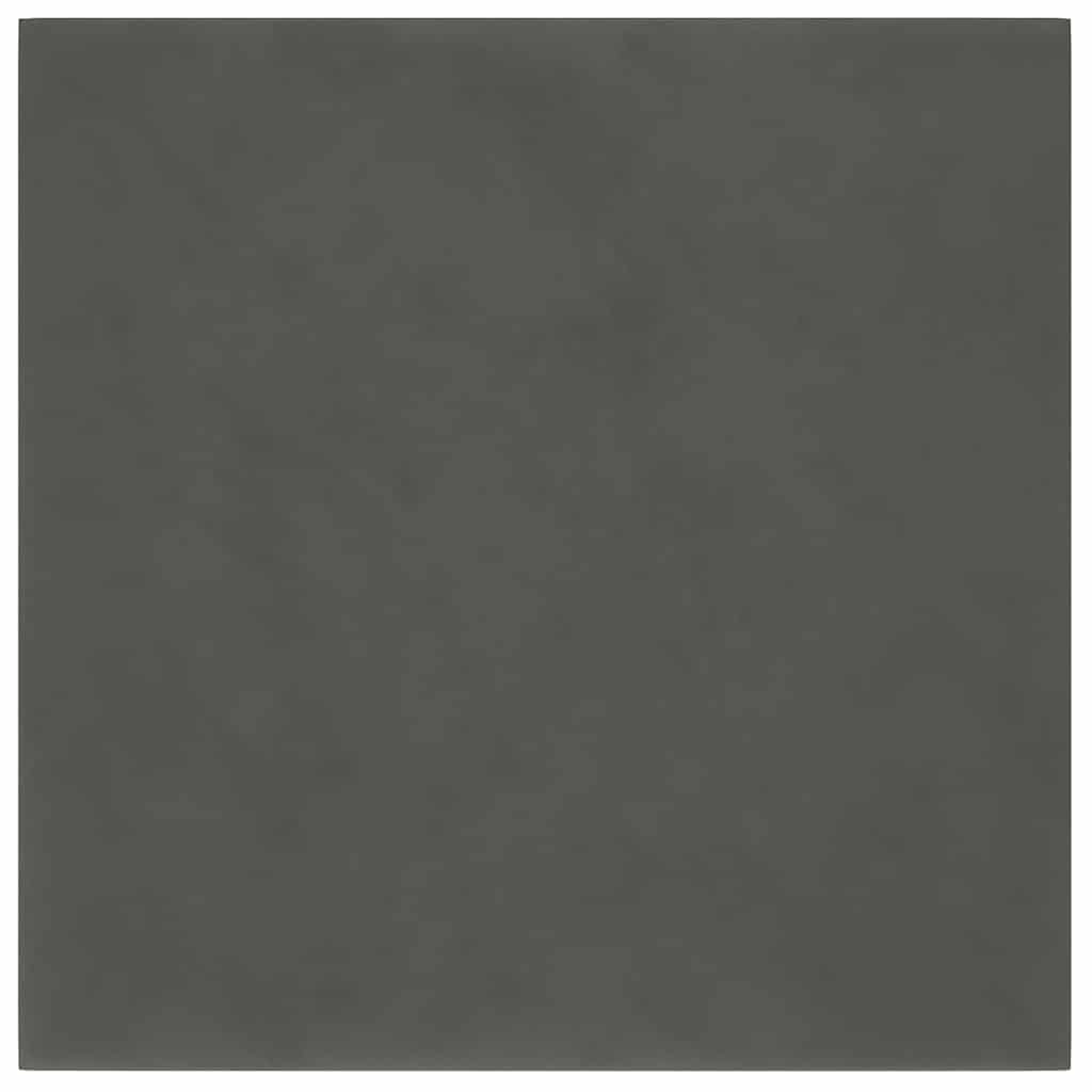Pannelli Murali 12 pz Grigio Scuro 30x30 cm Velluto 1,08 mÂ² cod mxl 10395