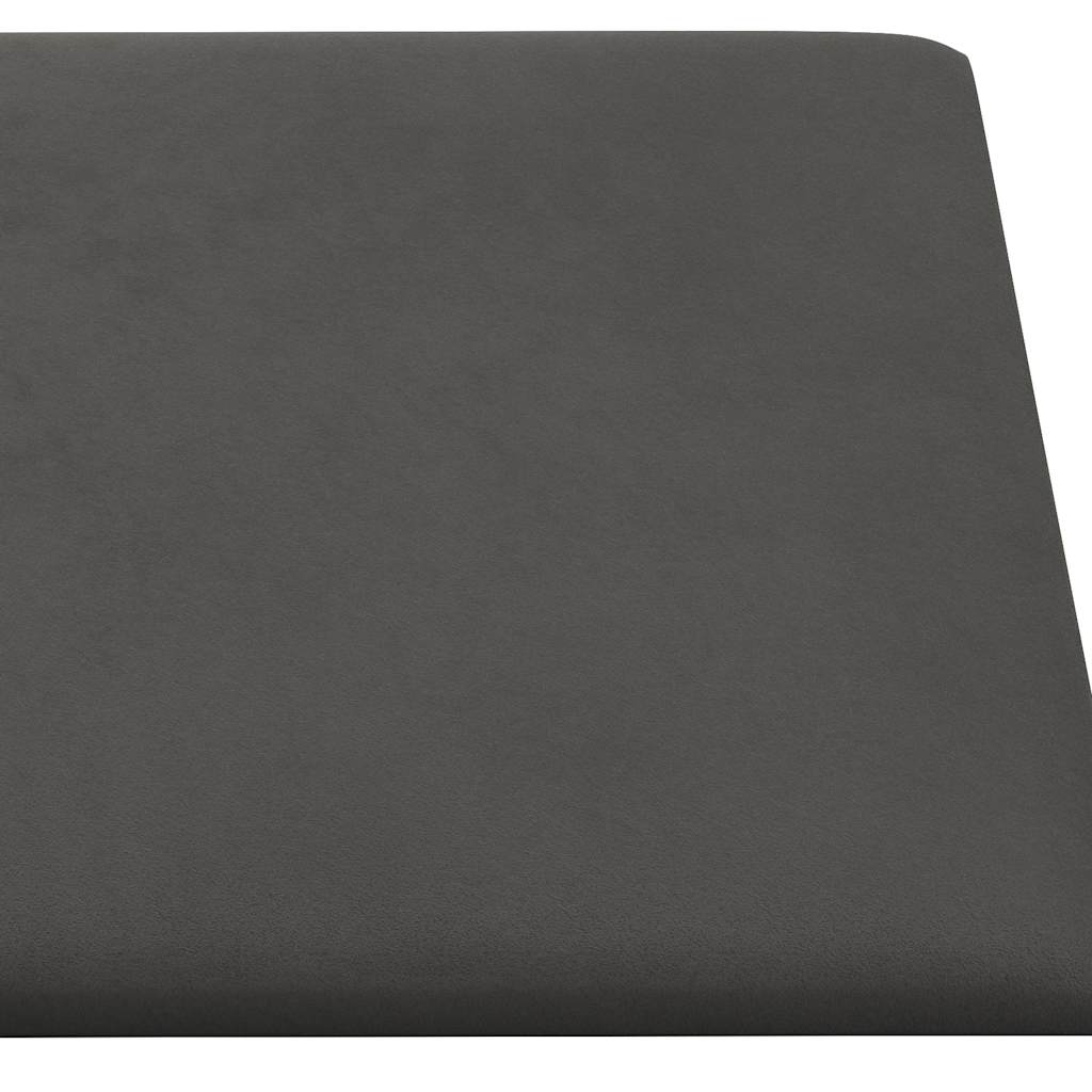 Pannelli Murali 12 pz Grigio Scuro 30x30 cm Velluto 1,08 mÂ² cod mxl 10395