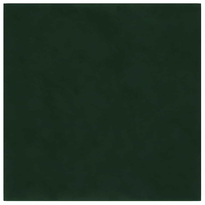 Pannelli Murali 12 pz Verde Scuro 30x30 cm Velluto 1,08 mÂ² cod mxl 12303