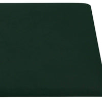 Pannelli Murali 12 pz Verde Scuro 30x30 cm Velluto 1,08 mÂ² cod mxl 12303