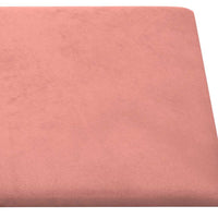 Pannelli Murali 12 pz Rosa 30x30 cm Velluto 1,08 mÂ² cod mxl 19644