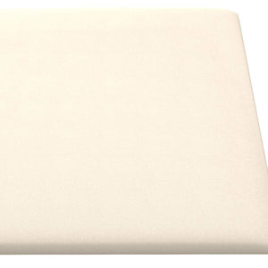 Pannelli Murali 12 pz Crema 30x30 cm Velluto 1,08 m² 343815