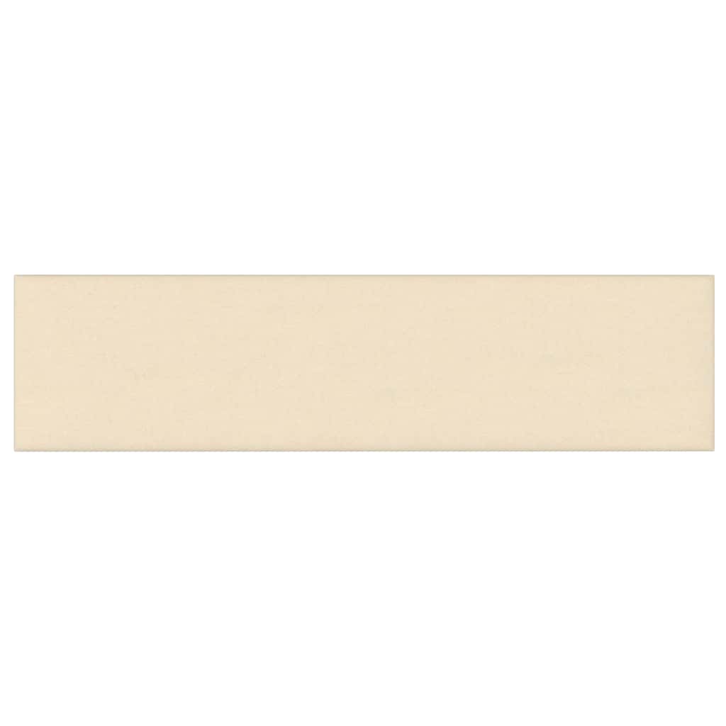 Pannelli Murali 12 pz Crema 60x15 cm Tessuto 1,08 mÂ² cod mxl 20227