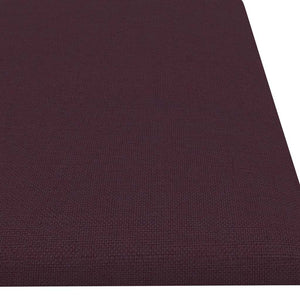 Pannelli Murali 12 pz Viola 60x15 cm Tessuto 1,08 m² 343822