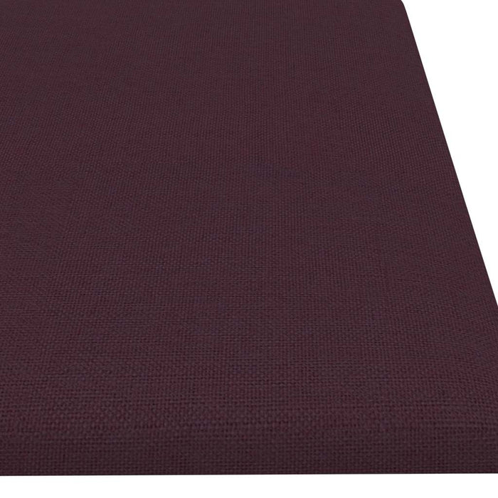 Pannelli Murali 12 pz Viola 60x15 cm Tessuto 1,08 m² 343822