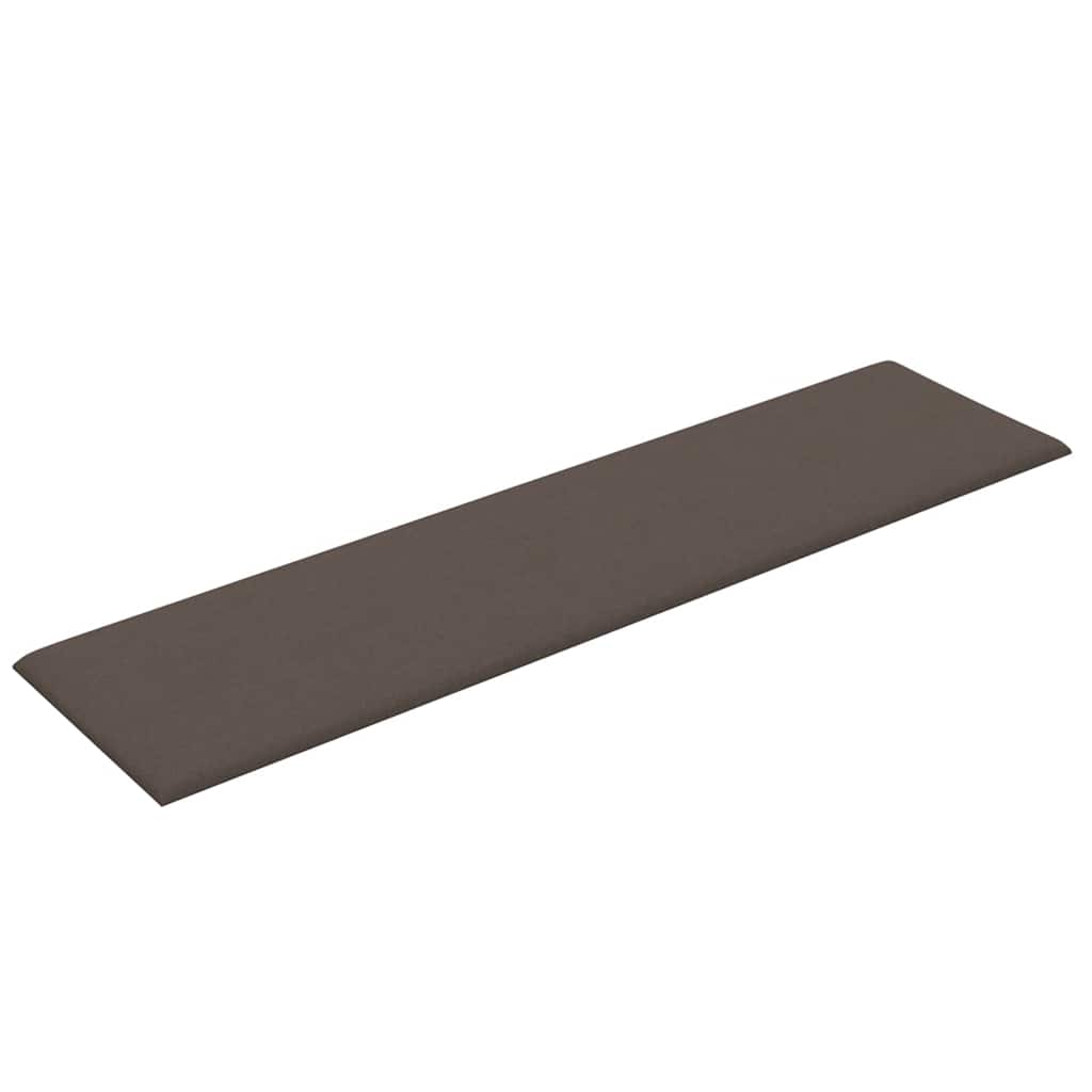 Pannelli Murali 12 pz Tortora 60x15 cm Tessuto 1,08 m² 343823