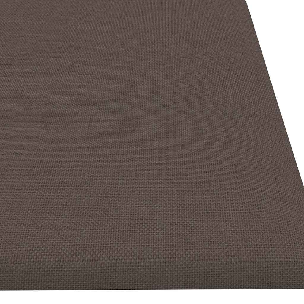 Pannelli Murali 12 pz Tortora 60x15 cm Tessuto 1,08 m² 343823