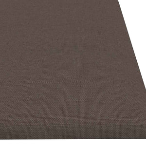 Pannelli Murali 12 pz Tortora 60x15 cm Tessuto 1,08 m² 343823