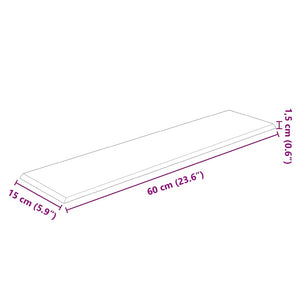 Pannelli Murali 12 pz Neri 60x15 cm Tessuto 1,08 mÂ² cod mxl 5794