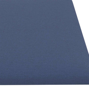 Pannelli Murali 12 pz Blu 60x15 cm Tessuto 1,08 m² 343826