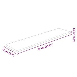 Pannelli Murali 12 pz Neri 60x15 cm Similpelle 1,08 mÂ² cod mxl 23970