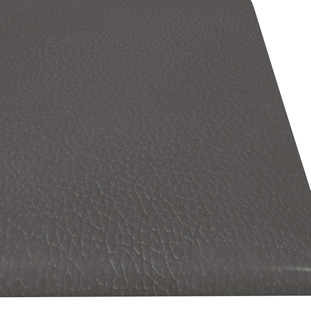 Pannelli Murali 12 pz Grigio 60x15 cm Similpelle 1,08 mÂ² cod mxl 20039