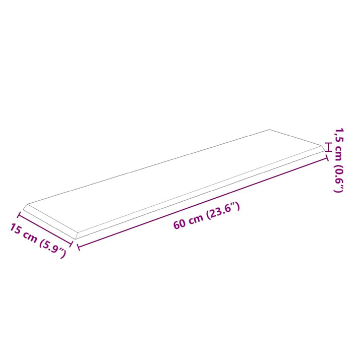 Pannelli Murali 12 pz Grigio 60x15 cm Similpelle 1,08 mÂ² cod mxl 20039