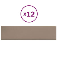 Pannelli Murali 12 pz Cappuccino 60x15 cm Similpelle 1,08 mÂ² cod mxl 6247
