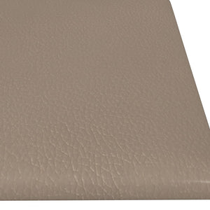 Pannelli Murali 12 pz Cappuccino 60x15 cm Similpelle 1,08 m² 343831