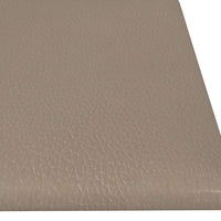 Pannelli Murali 12 pz Cappuccino 60x15 cm Similpelle 1,08 mÂ² cod mxl 6247