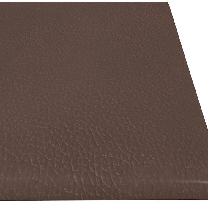 Pannelli Murali 12 pz Marrone 60x15 cm Similpelle 1,08 mÂ² cod mxl 19587