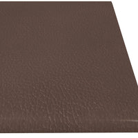 Pannelli Murali 12 pz Marrone 60x15 cm Similpelle 1,08 m² 343833