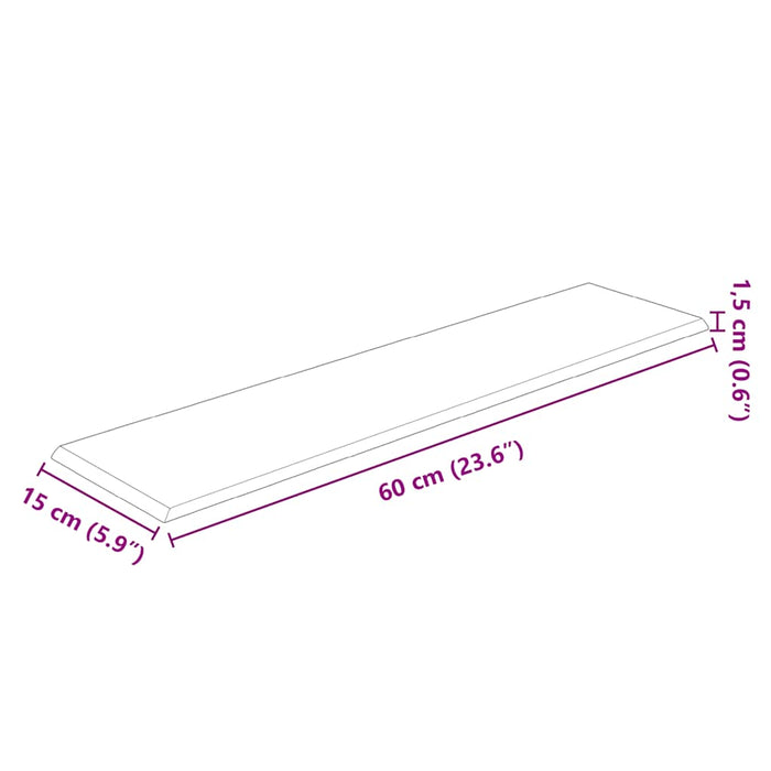 Pannelli Murali 12 pz Grigio Chiaro 60x15 cm Velluto 1,08 mÂ² cod mxl 25308