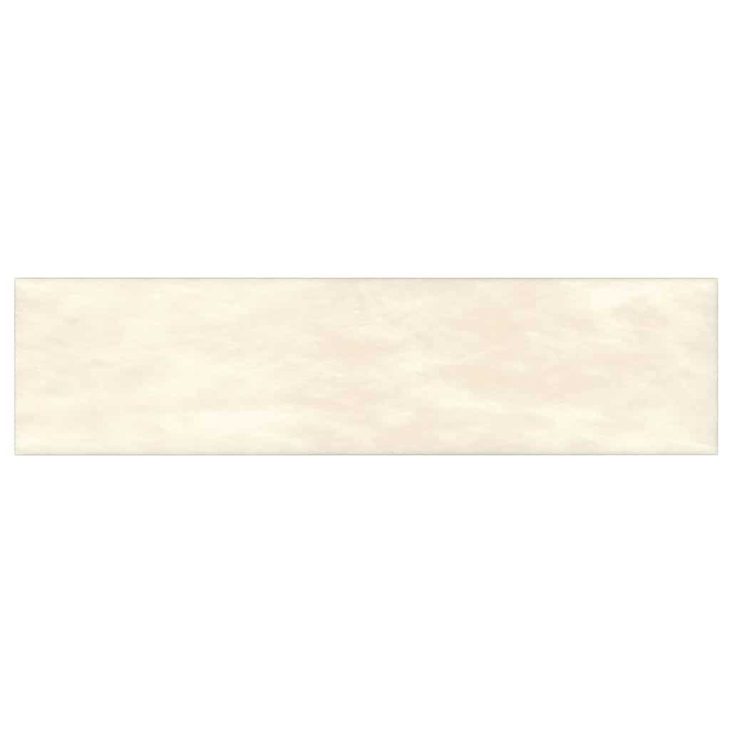 Pannelli Murali 12 pz Crema 60x15 cm Velluto 1,08 m² 343843
