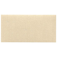 Pannelli Murali 12 pz Crema 60x30 cm in Tessuto 2,16 m² 343844